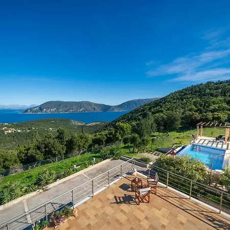 Villa Private Gelia, With Panoramic 180 Degrees Sea View!